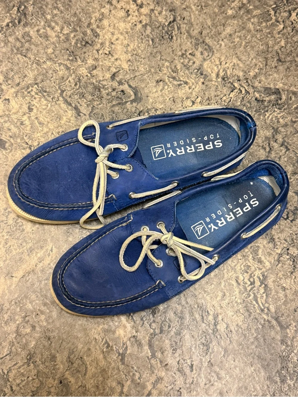Sperry A/O 2-Eye Royal Blue Leather Boat Shoes Men’s 11⁠